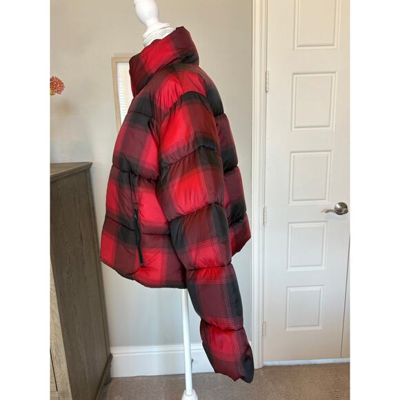 Old Navy | NWT, Buffalo Red/Black Plaid Puffer Jacket | Med - Picture 8 of 13